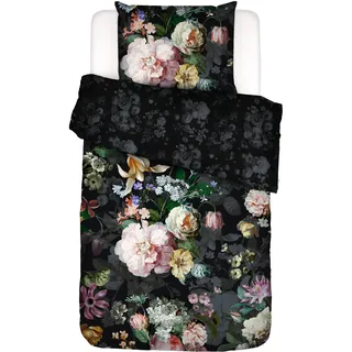 Essenza Wendebettwäsche »Fleur Festive, Baumwoll-Satin« 2 Stk., tlg., schwarz,