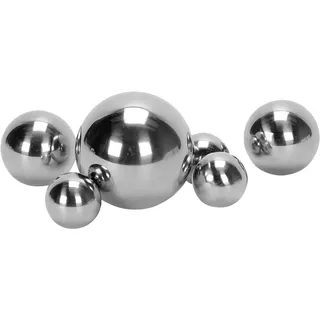 Storm's Gartenzaubereien Dekokugel Schwimmkugeln Silber - Teichkugeln für Teich Miniteich 6er Set aus Edelstahl für die Gartendeko