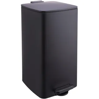 Relaxdays Mülleimer Küche 30 l Schwarz