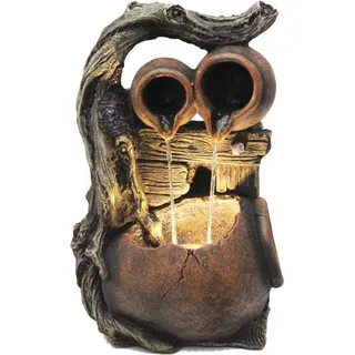 Gartenbrunnen BK834 mit Beleuchtung Springbrunnen Wasserfall Balkonbrunnen Terrassenbrunnen Gartendekoration