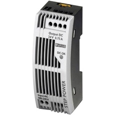 Bild STEP-PS/1AC/24DC/0.75/FL Hutschienen-Netzteil (DIN-Rail) 24 V/DC 0.83A 18W Anzahl Au