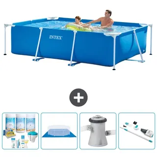 Rechteckiger Frame Pool - 260x160x65 cm - 5-teilig S20829 - Blau