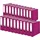 Original Falken 20er Pack PP-Color Kunststoff-Ordner. Made in Germany. 8 cm breit DIN A4 brombeere Ringordner Vegan Aktenordner Briefordner Büroordner Plastikordner Schlitzordner