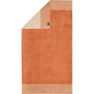 CAWÖ Luxury Home Two-Tone Handtuch 80 x 150 cm orange