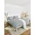 Gestreift Blau 200 x 200 cm 2 x x cm