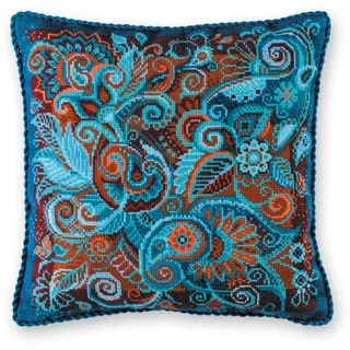 Riolis Kreuzstich Kissen Stickpackung "Kissen/Panel mit persischen Mustern ", Zählmuster, 40x40cm