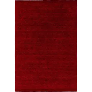 Kunstloft Wollteppich Jamal Rot 300x400 cm , Textil , Beton Optik , Rechteckig , 300x1 cm , Gots , pflegeleicht , Teppiche und Böden, Teppiche, Schafwollteppiche