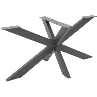 Ml-Design Tischgestell Spider 120 x 78 x 71 cm Anthrazit , Metall , 120x71x78 cm , Esszimmer, Esstische, Tischsysteme