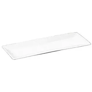 Wilmax WL-992016/A Porzellan Sushi/Canape-Teller, Weiss, 36cm Länge, 14cm Breite