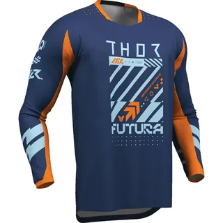 Thor Launchmode Futura Langarm-trikot - Blue - XL