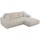 MKS MKS Ecksofa Beige Cord Ecksofa Rechts Beige