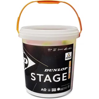 Dunlop Stage 2 Orange - für Kinder & Einsteiger im Mittelfeld 60 Bälle)