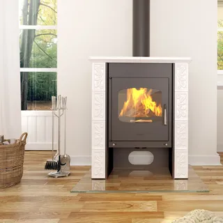 HS FLAMINGO Kachelofen BALI - weiß - Weiß