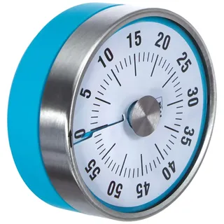 TFA Puck Küchentimer magnetisch mit Restzeit-Anzeige 0-60 Minuten türkis