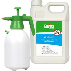 Envira Milbenspray mit Drucksprüher- Mittel für Matratzen, Textilien & Polster mit Langzeitwirkung - 5000ml