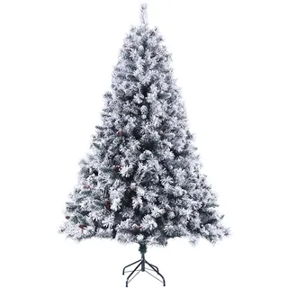 Svita Weihnachtsbaum Schnee Deko Tannenbaum Kunstbaum PVC 210 cm
