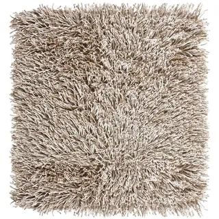 Badteppich Kemen 60x 60 Aquanova Flokati Langschlinge, Farbe:Sand