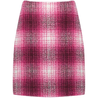 GERRY WEBER Damen 810021-31044 Rock, Lila/Pink Karo, 42