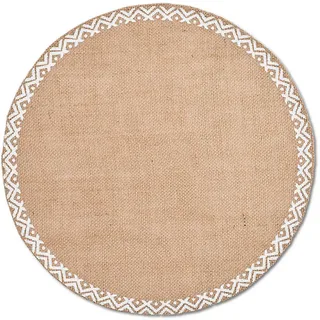 Tischset Ethno Ø 38 cm , Braun , Naturmaterialen , Heimtextilien, Wohntextilien, Tischwäsche, Tischsets