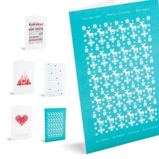 UNICEF - Pack mit 10 Weihnachtskarten,Red Teal