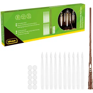 IDENA Schwebende Kerzen 10 St. weiß