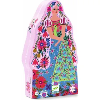 DJECO Puzzle Princezna a páv 36 dílků