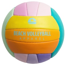 Beach Volleyball Apparel Offizieller Beachvolleyball mit weicher Oberfläche, handgenäht, robust und wasserdicht, Volleyball Ball perfekt für Outdoor Sandsport Strandsport (Rainbow)