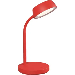 MAUL Tischlampe rot LED MAULabby mit LED Flexarm und Standfuß, 3000 K - Rot