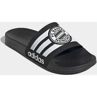 Badesandale ADIDAS SPORTSWEAR "ADILETTE SHOWER FC BAYERN MÜNCHEN SLIDES", Damen, Gr. 47, core schwarz, ftwr weiß, core schwarz, Synthetik, Schuhe Badesandale, Badelatschen, FC Bayern München