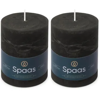 Spaas Rustikale Stumpenkerze 80/110 mm 65 St. olivgrün