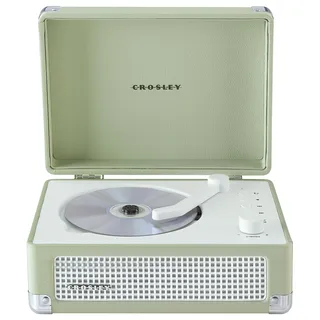 Crosley CR3505A-MT Cruiser Retro tragbarer CD-Player mit Stereo-Bluetooth-Lautsprechern und FM-Radio, Mint