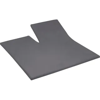 Cinderella Topper-Spannbettlaken Satin 180 x 200 cm grau