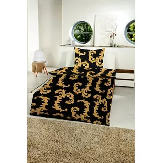 Gold-Line Bettwäsche »Gold-Line Bed - Goldene Ranken« 2 Stk. tlg. besonders weich und anschmiegsam, gelb