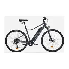 E-bike Cross 28 Zoll 520 E Hoher Einstieg Grau, M