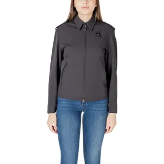 Blauer Frühlings-Sommerjacke Damen Schwarz : Größe - S Größe: S - Blau