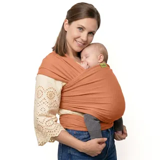 Boba Tragetuch Baby, Elastische Bio-Baumwolle, Neugeborene, Fuchs