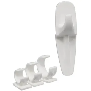 Handtuchhaken für Bad-Heizkörper - weiß - einfaches Einclipsen ohne Werkzeug