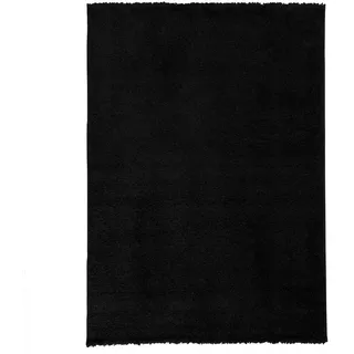 Pergamon Hochflor Langflor Teppich Aloha Schwarz, 160x230cm