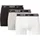 Trunk Boxershorts Weiß Grau Heather Schwarz S 3er Pack
