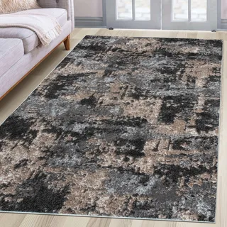 Teppich OTTO HOME "Janory, Marmor-Optik" Gr. 1, grau, B:60cm H:9mm L:110cm, Kunstfaser, Teppiche, Teppich, mit besonders weichem Flor, Kurzflor, modernes Design