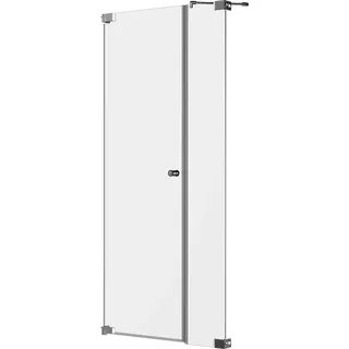 Dusch-Nischentür Brava Festteil in Flucht Chrom Sondermaßanfertigung Anschlag L