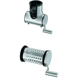 RÖSLE Bundle aus Käsemühle zum Reiben von Käse und Schokolade, Edelstahl 18/10, 2x Reibeeinsatz, komplett zerlegbar und spülmaschinengeeignet, 15,5 x 6 x 11,7 cm