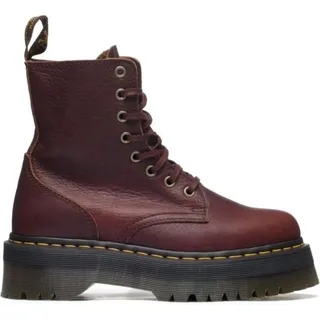 Dr. Martens Damen Schnürboot cashew - Schwarz, Dunkelrot
