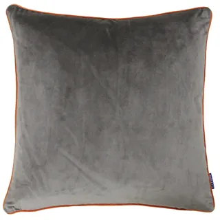 Paoletti inspirierte Kollektion Meridian 55X55 C/C Pumpkin, Polyester, Mocha Brown/Kürbis-orange, 55x55cm