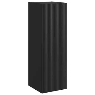 vidaXL Wandmontierter Badezimmerschrank Schwarz 33 x 34,5 x 60 cm - Schwarz
