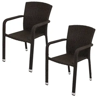 Garden Pleasure Stapelstuhl GETAFE 57 x 60 x 82 cm braun