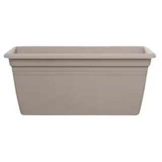 FLORUS Mediterrane Terrasse Pflanzkübel 60cm Warmes Taupe