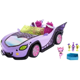 Monster High Puppenzubehör Ghoul Mobile lilafarbenes Cabrio HHK63