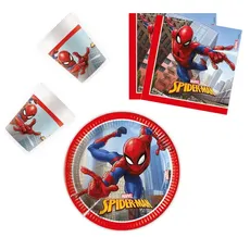 Party-Set 36-teilig "Spiderman" Crime Fighters 20 cm