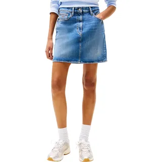 Tommy Jeans Damen Mom Skirt Bi0134 Dw0dw20136 Gerader Rock